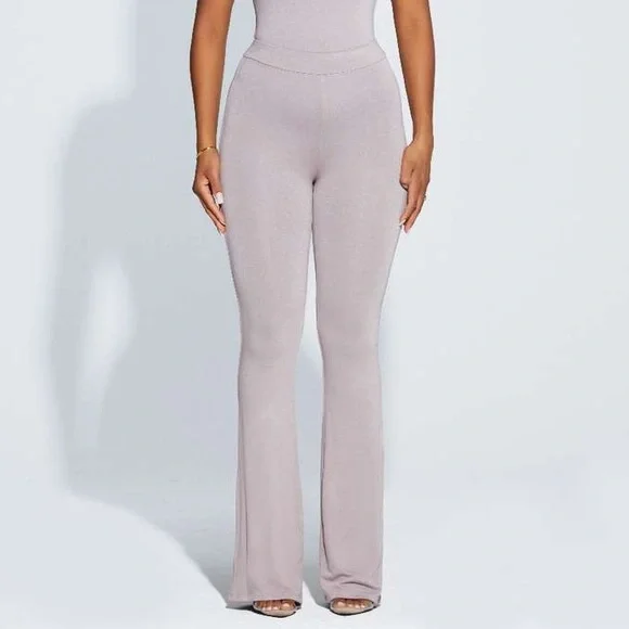 Naked Wardrobe The NW Knockin' Boots Pant in Stone - Picture 1 of 2